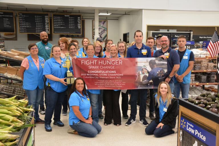 Columbia City Walmart First Recipient of the Fight Hunger – Spark Change Trophy