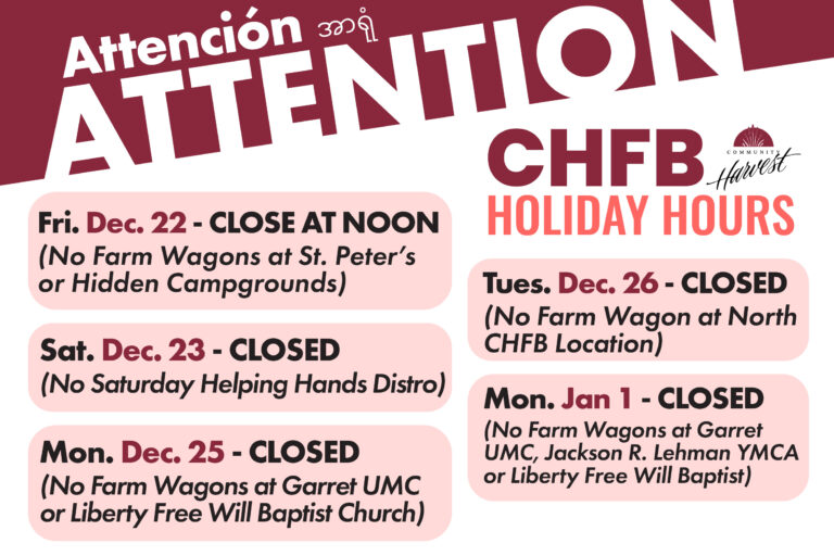Updated Holiday Hours