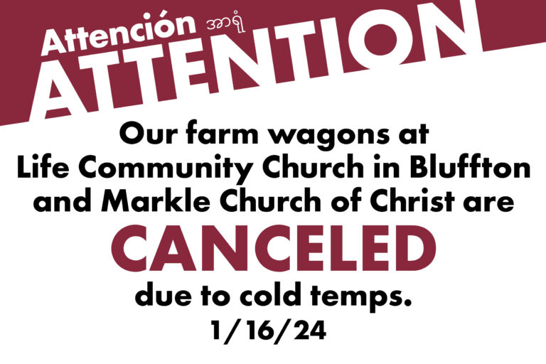 Farm Wagons Canceled Today