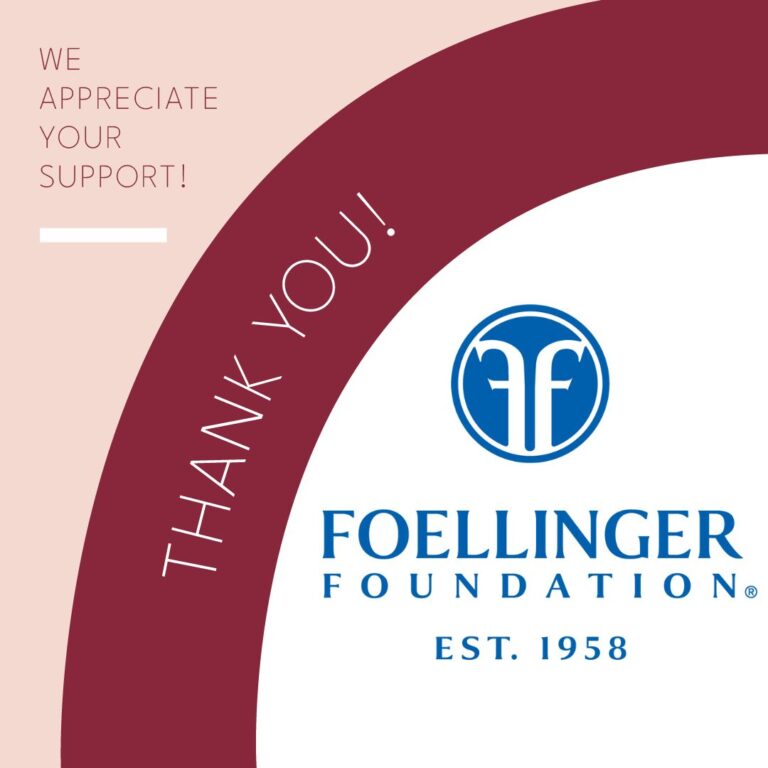 Thank You – Foellinger Foundation!