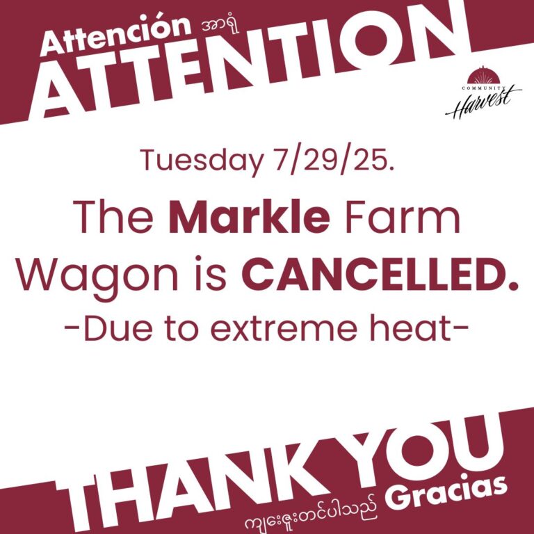 MARKLE FARM WAGON CANCELLATION NOTICE