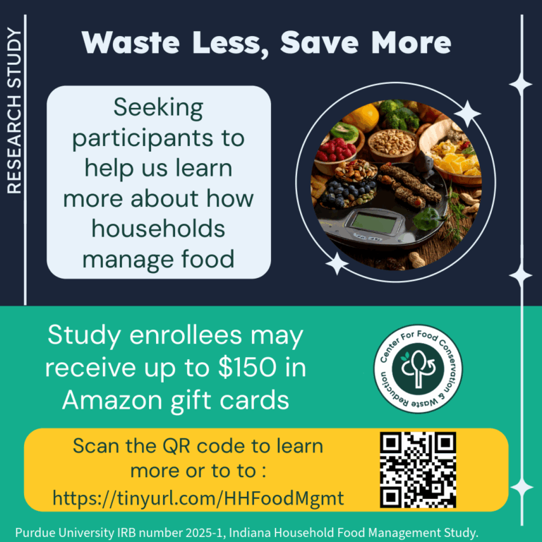 Food Waste Survey – Purdue University – Amazon Rewards!