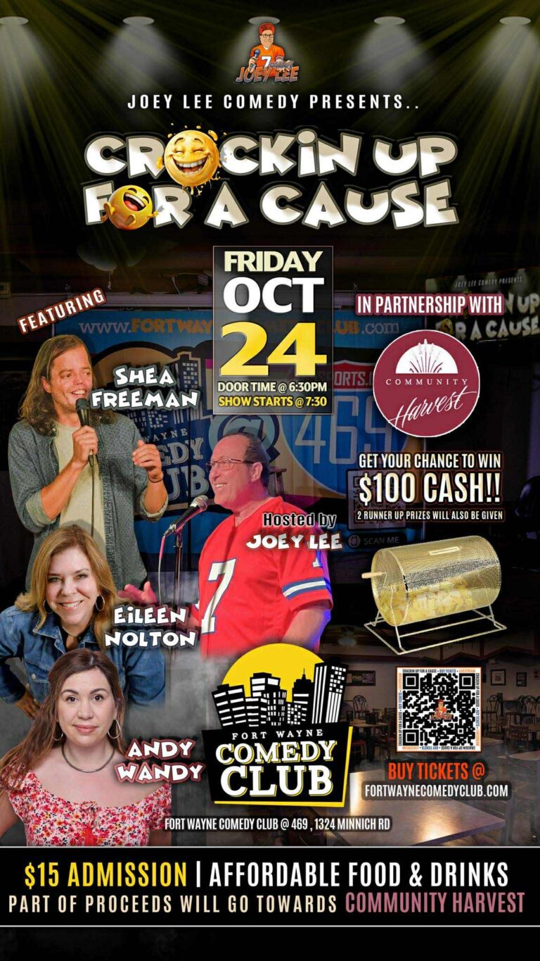 LIVE COMEDY SHOW! Benefiting Community Harvest!