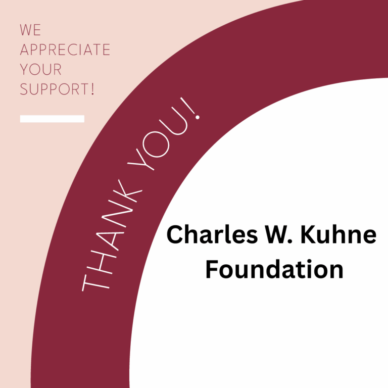 Thank You – Charles W. Kuhne Foundation!
