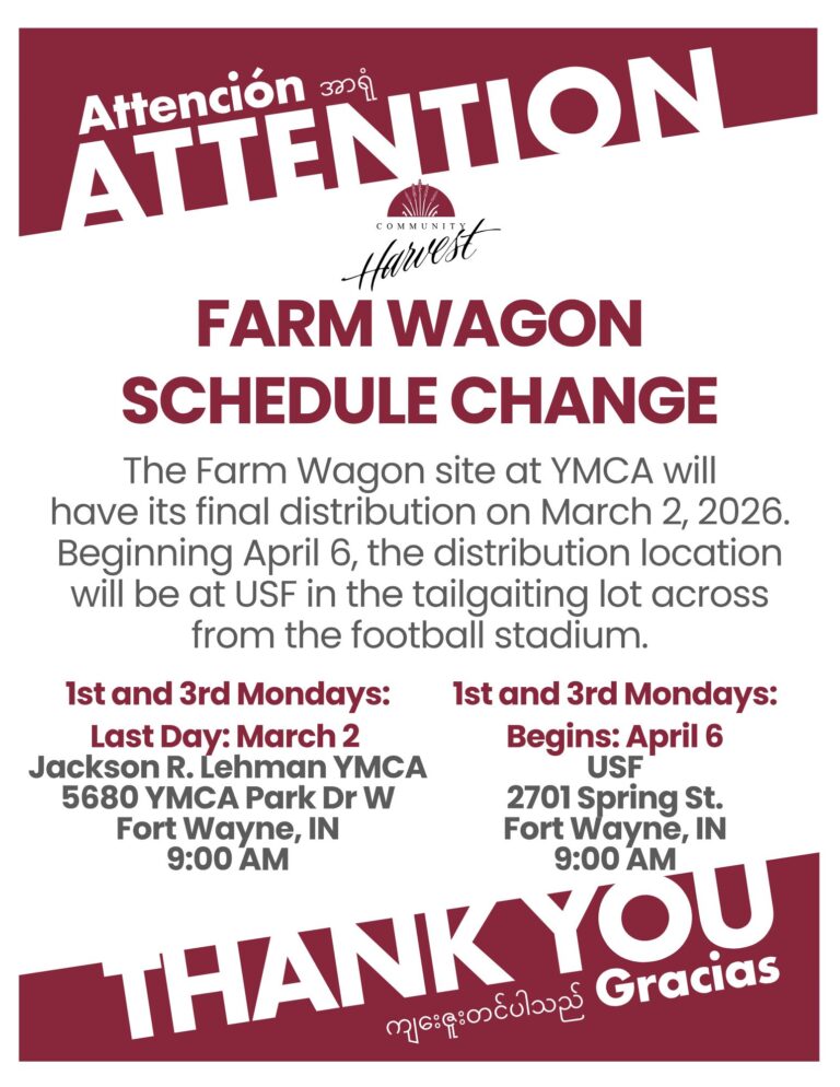 Our Monday Fort Wayne Farm Wagon is Moving!